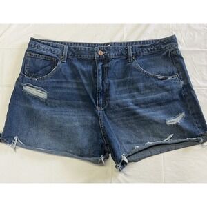 No Boundaries Denim Blue Shorts Womens Size 21